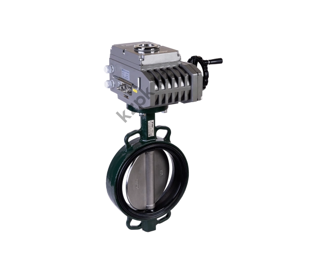 Межфланцевый затвор MV UBZ1+R с пневмоприводом